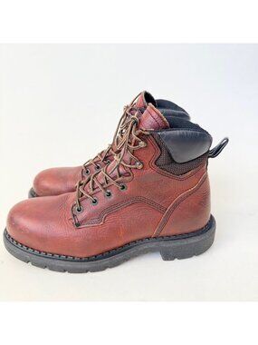 Red Wing Women 2326 Steel Toe Work Boots Brown Leather Supersole USA Size 10 D